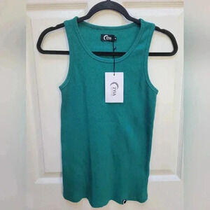 ZYIA Activewear Cali Ribbed Tank Top Size Medium NWT